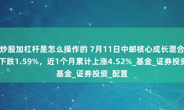 炒股加杠杆是怎么操作的 7月11日中邮核心成长混合A净值下跌1.59%，近1个月累计上涨4.52%_基金_证券投资_配置
