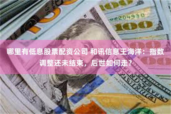 哪里有低息股票配资公司 和讯信息王海洋:指数调整还未结束,后世如何走?