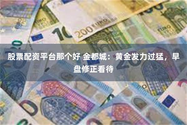 股票配资平台那个好 金都城：黄金发力过猛，早盘修正看待