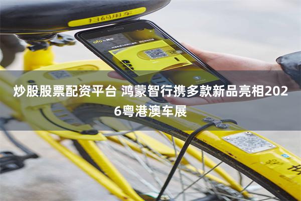 炒股股票配资平台 鸿蒙智行携多款新品亮相2026粤港澳车展
