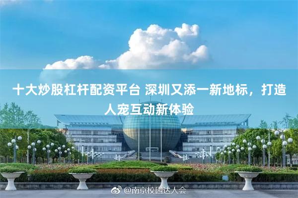 十大炒股杠杆配资平台 深圳又添一新地标，打造人宠互动新体验