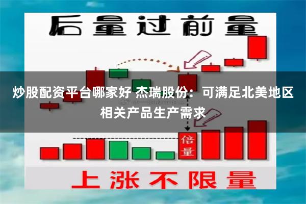 炒股配资平台哪家好 杰瑞股份：可满足北美地区相关产品生产需求