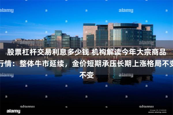 股票杠杆交易利息多少钱 机构解读今年大宗商品行情:整体牛市延续,金价短期承压长期上涨格局不变