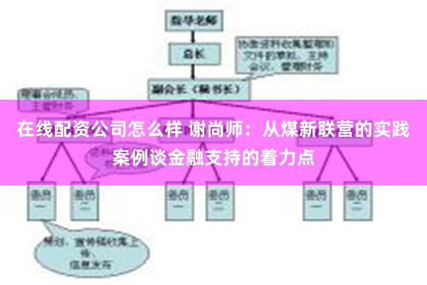 在线配资公司怎么样 谢尚师：从煤新联营的实践案例谈金融支持的着力点