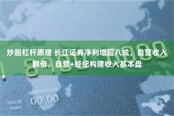 炒股杠杆原理 长江证券净利增超八成，自营收入翻倍，自营+经纪构建收入基本盘