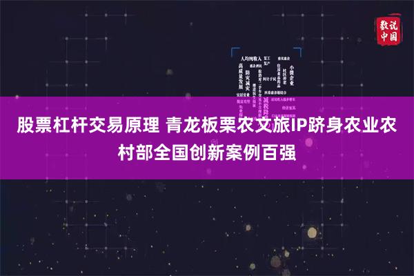 股票杠杆交易原理 青龙板栗农文旅IP跻身农业农村部全国创新案例百强